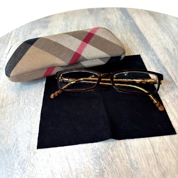 Burberry Accessories - Authentic Burberry Eyeglasses B2004 3023 Brown Rectangular Frames Italy